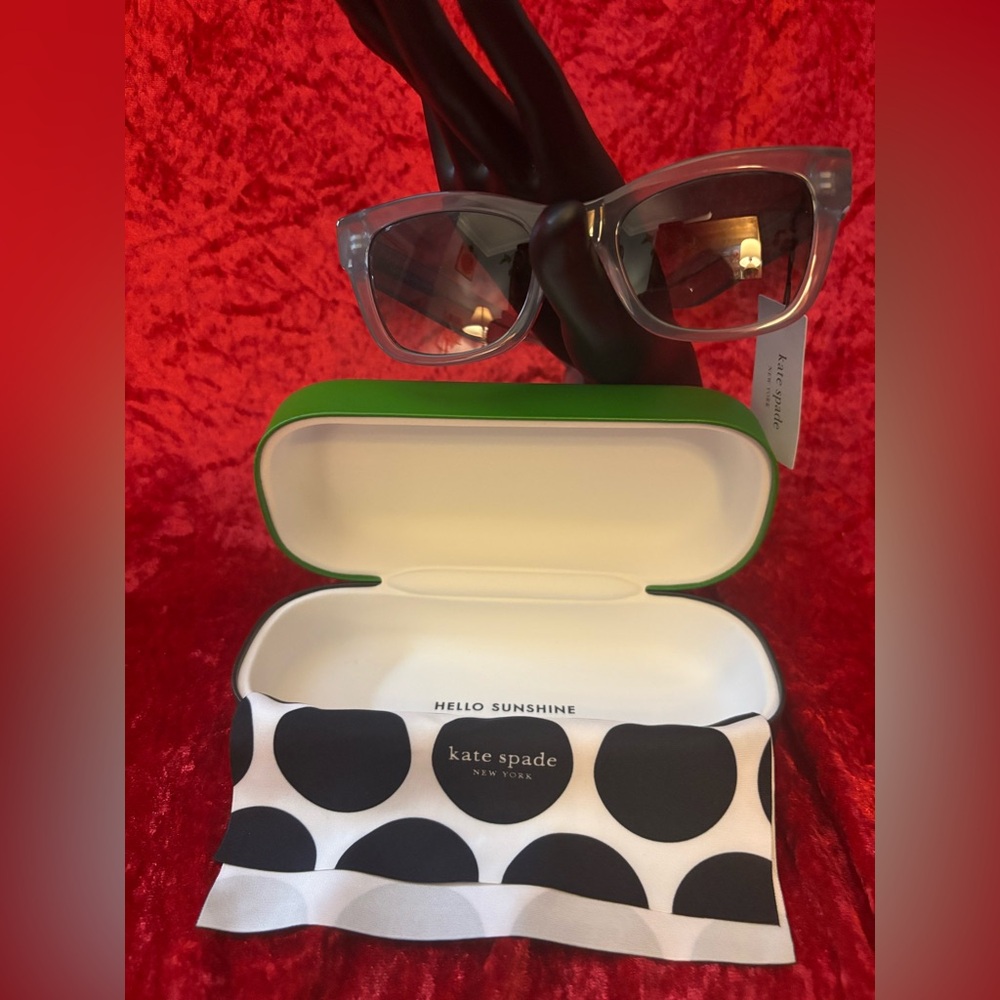 J201 NWT Kate Spade Grey Aimee/S Sunglasses